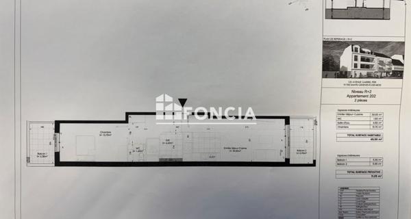 À vendre Appartement 2 pièces 49.9 m² - Sainte-geneviève-des-bois 91700
