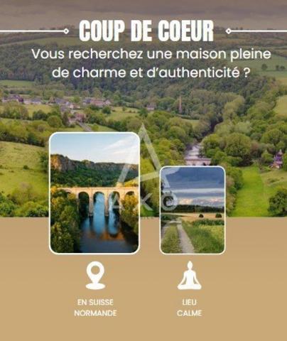 Propriété de caractère sur la suisse normande  Opportunité rare en région touristique