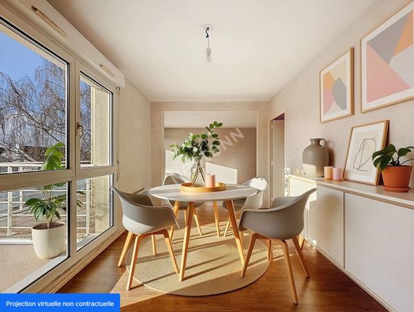 Nantes Eraudière - Appartement 3 pièces 80.65 m2, balcon, places de parking, cave