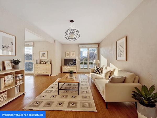 Nantes Eraudière - Appartement 3 pièces 80.65 m2, balcon, places de parking, cave