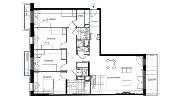 Appartement à vendre 5 pièces 117 m² Levallois-Perret