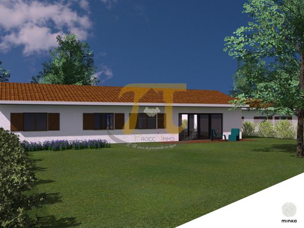 Caraman (31460) Terrain viabilisé de 1140 m²-LOT 2