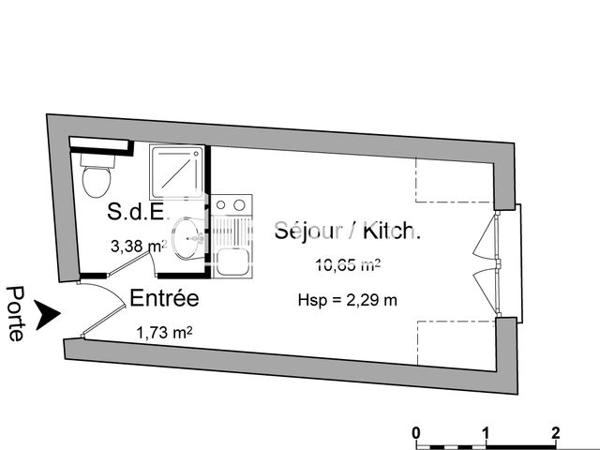 Location Studio 15.76 m² - 31 RUE BEAUVOISINE Rouen 76000