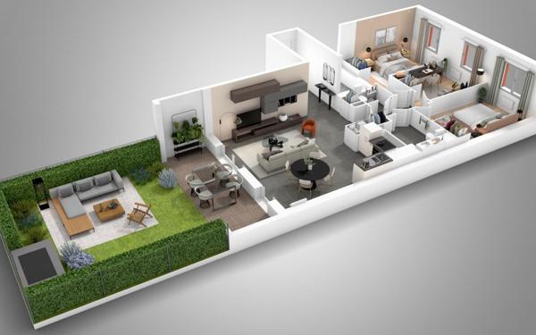 Appartement à vendre    3 pièces • 58,78 m2 Toulouse