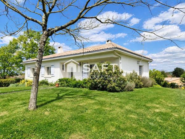 Maison 4 chambres, sous-sol, terrain 1500 m²