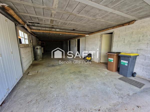 Maison 4 chambres, sous-sol, terrain 1500 m²