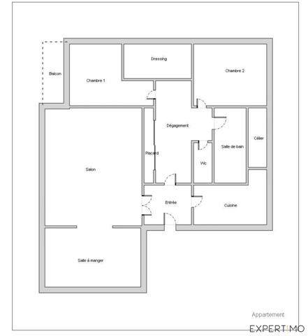 Viroflay (78220) Appartement familial 80 m2 dernier étage avec balcon