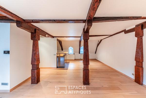 Duplex sous les toits en hyper centre