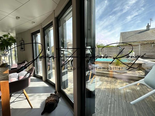 AGON-COUTAINVILLE, à 600 mètres de la plage, superbe maison d'architecte construite en 2007 d'une surface de 320 m², avec piscine !!!