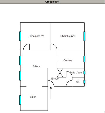Appartement 4 pièces - 60 m² Exclusivité efficity