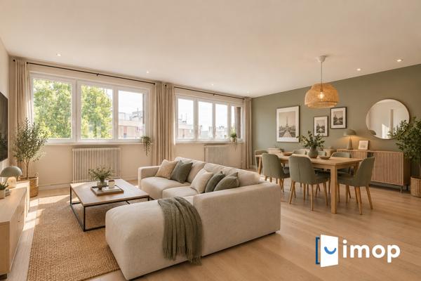 Aubervilliers – 70m² lumineux 3 pièces avec box et cave, à 7 min métro 12 et 7