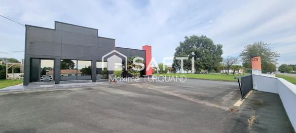 Bâtiment commercial 270m², 2651 m² de terrain.