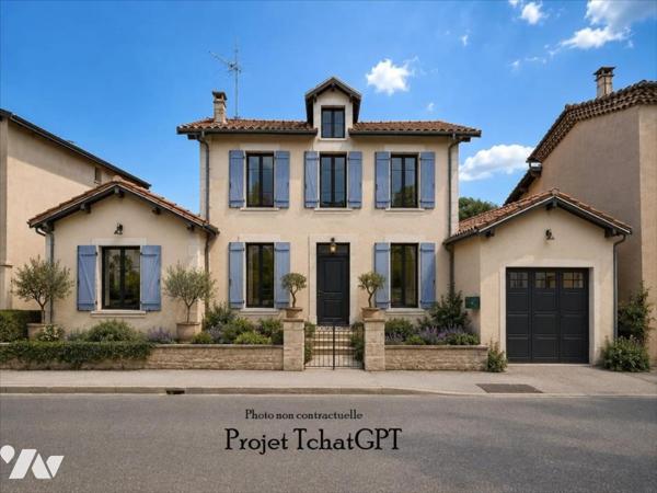 Maison + appartement + jardin + garage