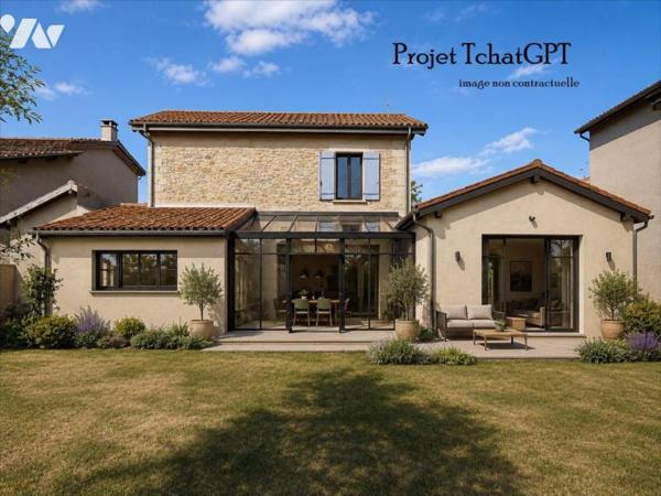 Maison + appartement + jardin + garage