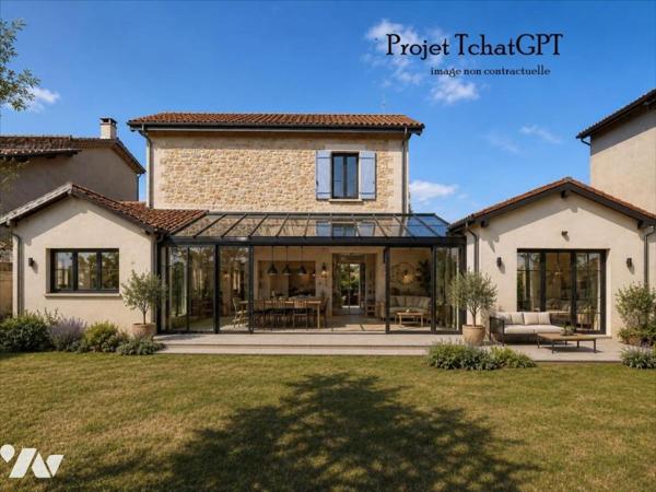 Maison + appartement + jardin + garage