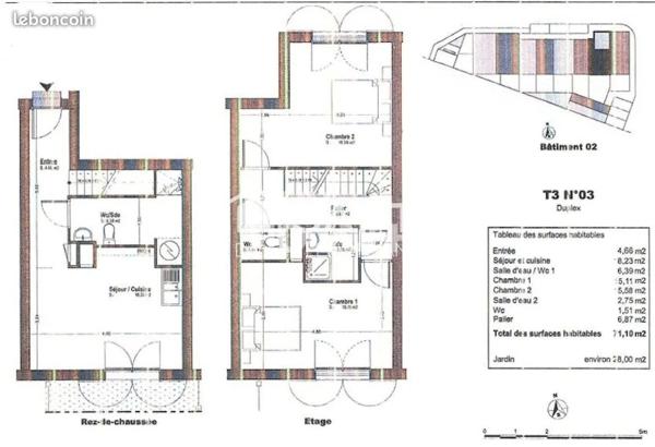 Maison à louer de 3 pièces de 71 m²