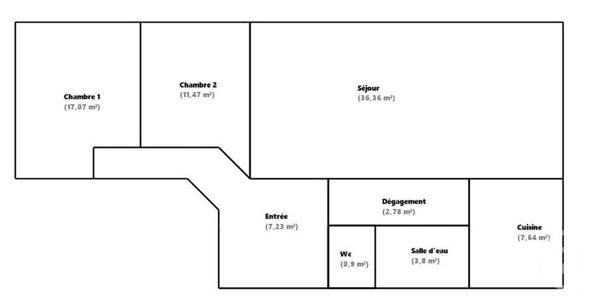 Appartement F4 à vendre  4 pièces - 87,25 m2 LEVALLOIS PERRET - 92