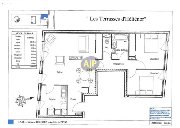 Vente appartement Begles : 220 000 € - AJP ACTEA Talence