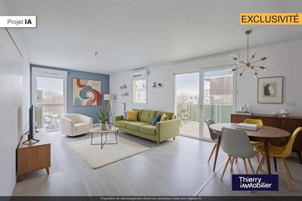 Appartement 3 pièces - 44300 Nantes -  Beaujoire - Saint-Joseph