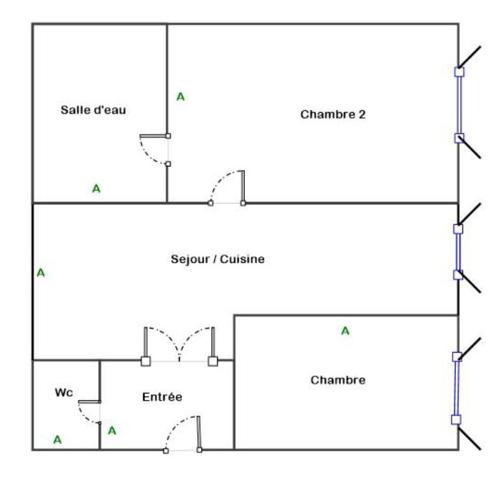 Appartement NEUILLY SUR SEINE _rue de la Ferme_3 pièce(s) 55 m²