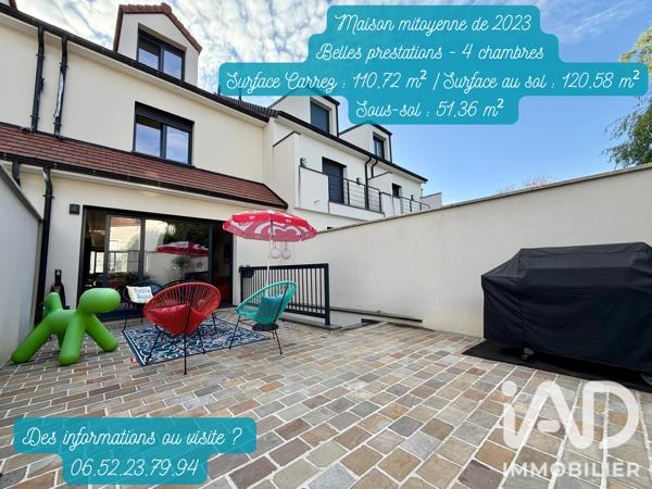 Maison à vendre 5 pièces 110,72 m² Ormesson-sur-Marne