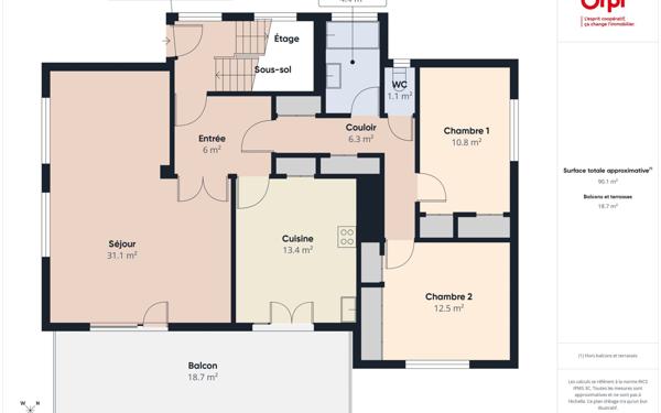 Appartement à vendre    4 pièces • 90,20 m2 La Ravoire