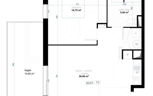 Appartement à vendre    2 pièces •  Narbonne