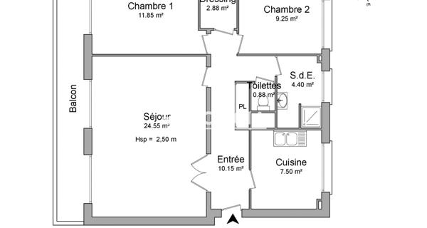 Location Appartement 3 pièces 71.46 m² - Saint-maur-des-fossés 94100