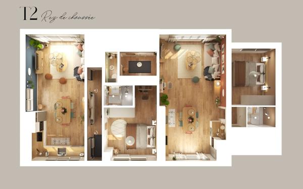 Appartement à vendre    2 pièces •  Pessac