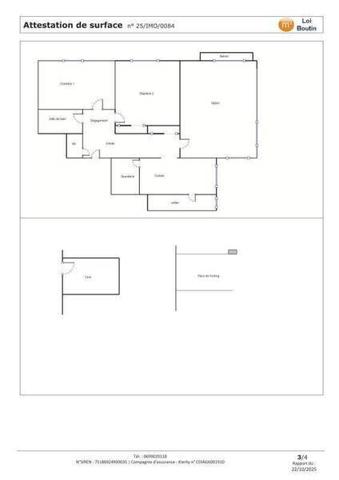 Appartement 3 pièces                                        - 44300 Nantes - PONT DU CENS Réf : 12177