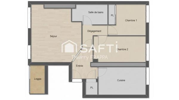 Ajaccio Résidence des Cannes – T3 lumineux 68 m² avec loggia et parking