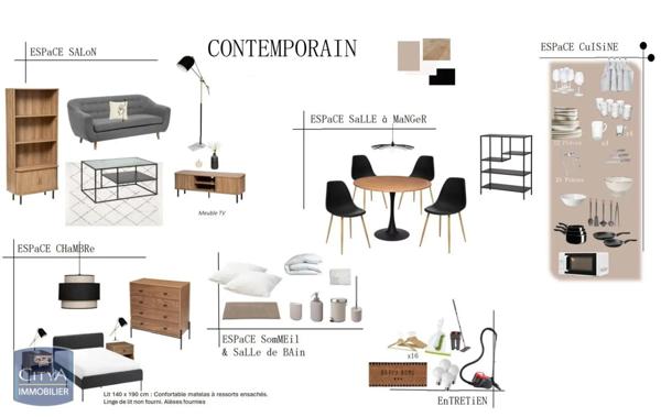 Appartement à louer 2 pièces 33.05m²