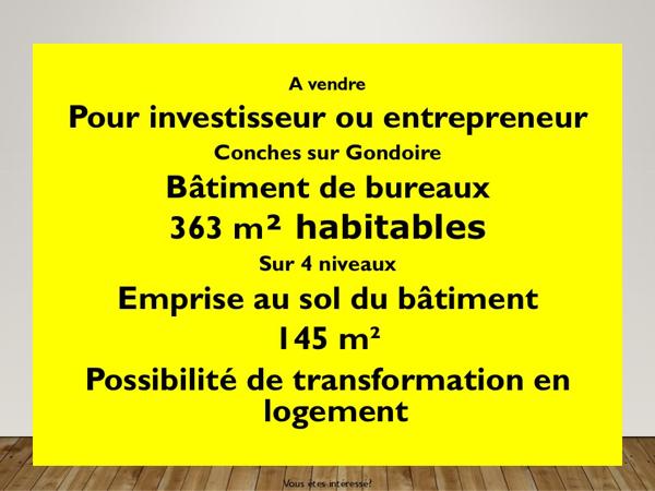 Immeuble de bureaux Conches Sur Gondoire de 363 m²