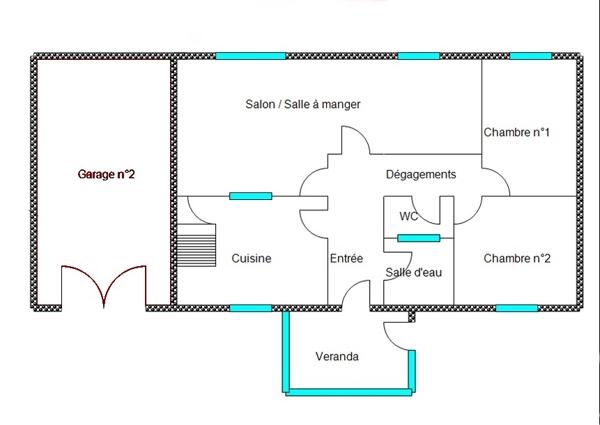 Maison à vendre 4 pièces 77 m² Bû