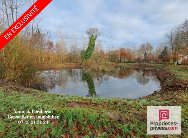 ETANG sur terrain de  5 000M²