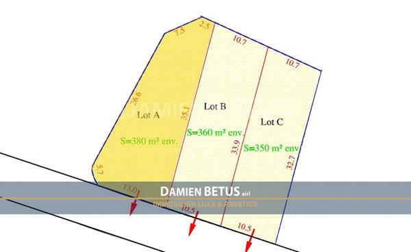 Terrain à vendre de 380,00 m² L'ILE D'YEU (85), SAINT-SAUVEUR.