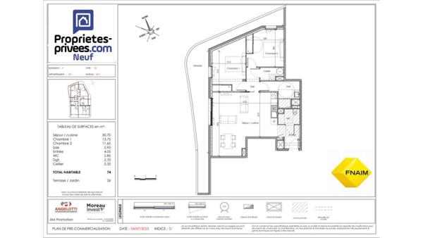 Appartement Canet En Roussillon 3 pièce(s) 74 m2