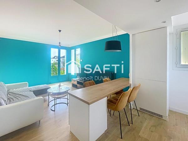 T3 avec jardin privatif, balcon, garage et parking