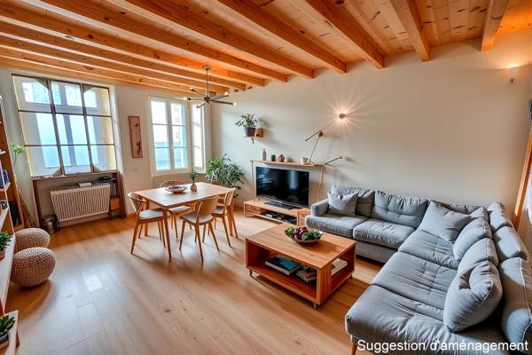 Maison en pierres une chambre et bureau avec terrasse et jardin de 295m2