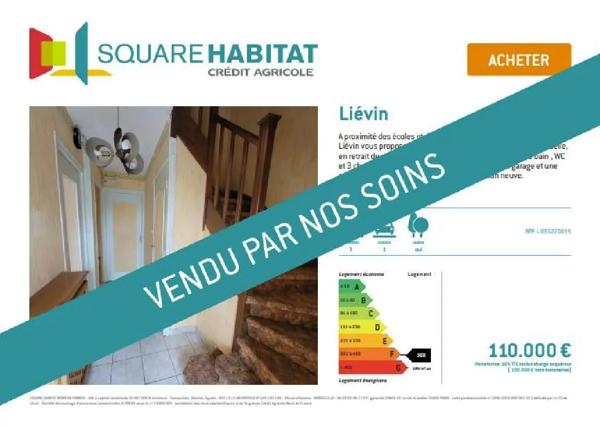 Maison à vendre 5 pièces 80m² Liévin (62800)