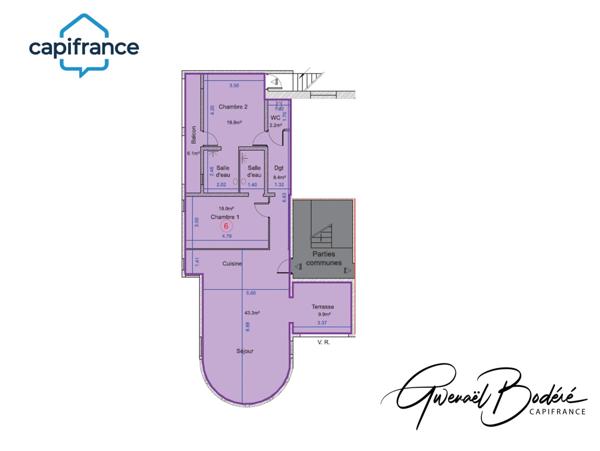 Superbe appartement Vue Mer T3 A VENDRE SAINT FRANCOIS (971)