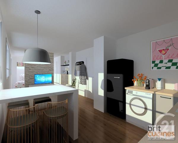 Appartement T1 à vendre  1 pièce - 34,50 m2 BREST - 29