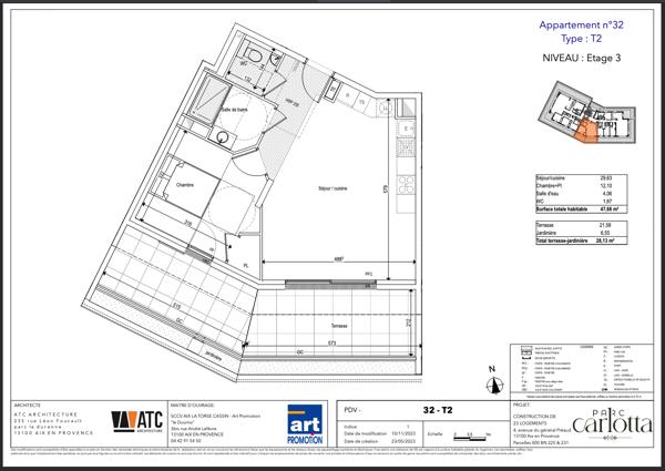 Vente Appartement de luxe Aix-en-Provence 2 Pièces 48 m²