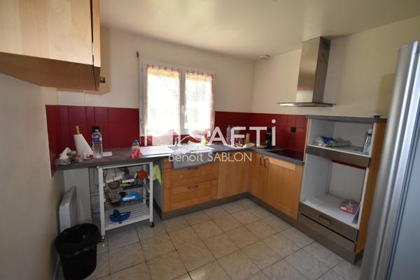 Maison 102m², 4 chambres, jardin garage, grenier