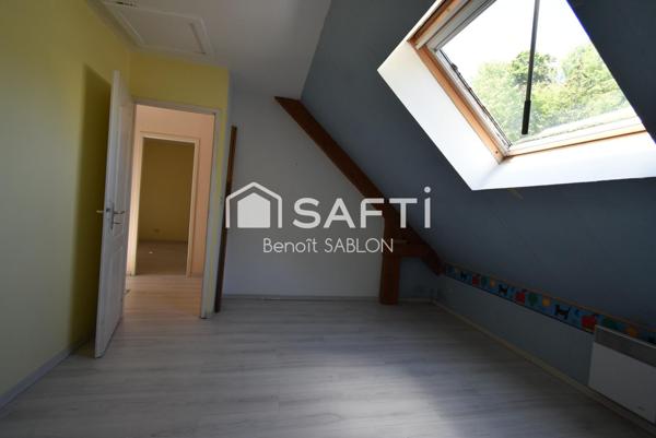 Maison 102m², 4 chambres, jardin garage, grenier