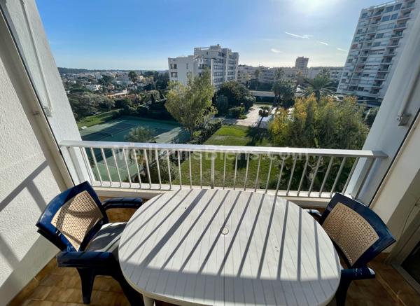 ANTIBES- DERNIER ETAGE-appartement 56m2 dans résidence recherchée proche mer-piscine & tennis-faibles charges
