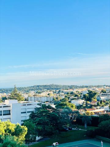 ANTIBES- DERNIER ETAGE-appartement 56m2 dans résidence recherchée proche mer-piscine & tennis-faibles charges