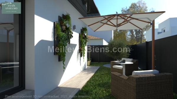 Villa T4 3 faces de 95m2 en plain pied sur une parcelle de 330m2 piscinable à Toulouges