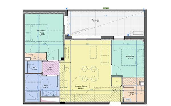 Appartement à vendre    3 pièces •  Narbonne