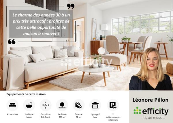 Maison 5 pièces - 120 m² Exclusivité efficity